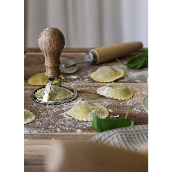 Pasta La Vista raviolistämpel rund 6,5 cm natur/blank