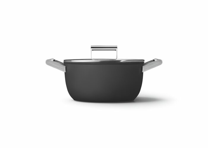 Smeg Kastrull Lock 24 cm svart